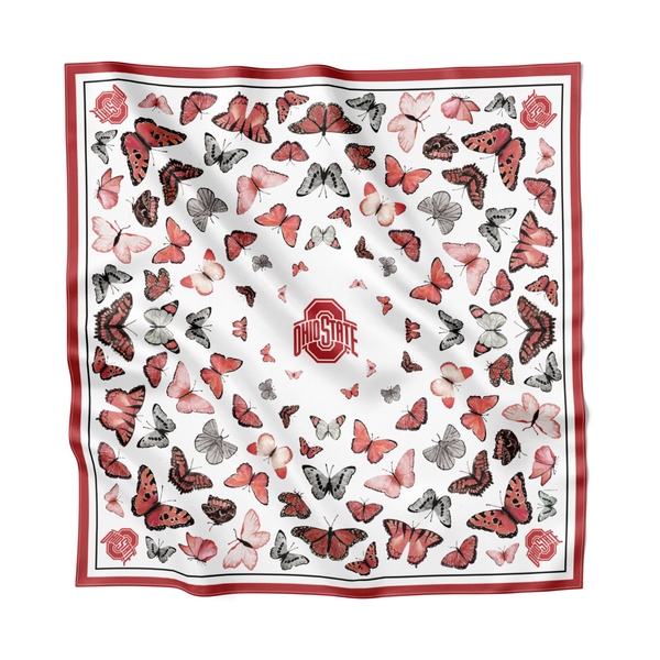 The Ohio State Square Silk Scarf