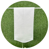 Scallop Linen Blend Guest Towel With White Trim