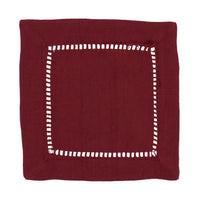 Poly Hemstitched Cocktail Napkin