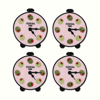Cocktail Time Linen Cocktail Napkins - Set of 4