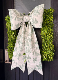 The Winter’s Eve Toile Bow
