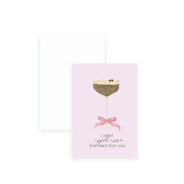 Valentine's Day Espresso Martini Card