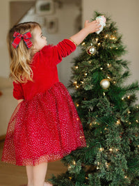 Plaid Bow Scrunchie in Tilly Tartan