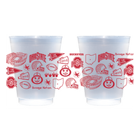 Ohio State Shatterproof Cups - Set of 8