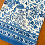 Print Round Tablecloth - Cobalt Blue