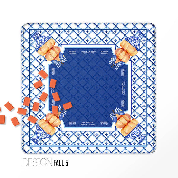 Fall, Halloween, Thanksgiving, Mahjong Mat, Neoprene