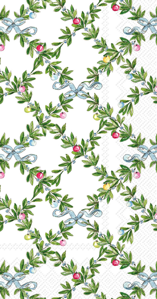 Paper Guest Towels 20ct Boxwood Ornaments Christmas