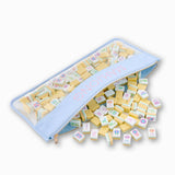 Light Blue Bamboo Mahjong Bag
