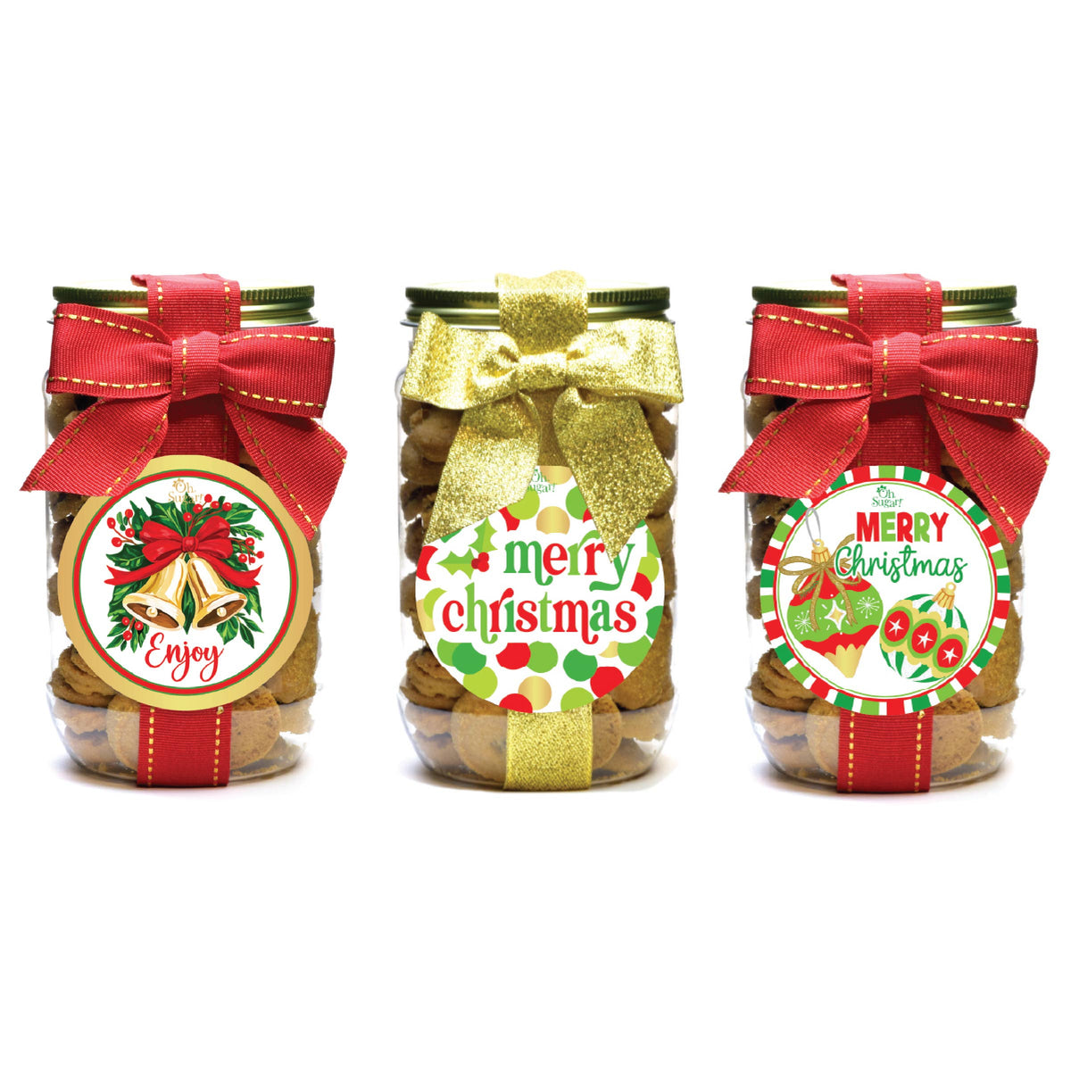 Cookies - Christmas Holiday Asst #3 - Pint Jars