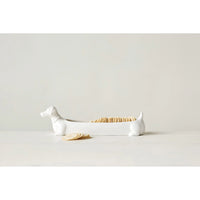 Ceramic Dachshund Cracker Dish