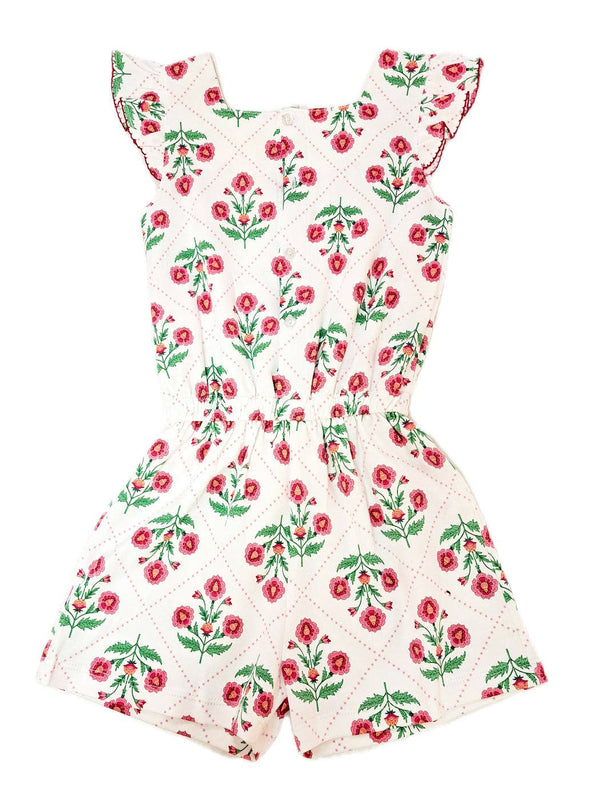 Madison Girls Floral Pima Cotton Romper