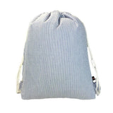 Navy Seersucker Sling Backpack | Mint