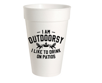 I'm Outdoorsy - 16oz Styrofoam Cups