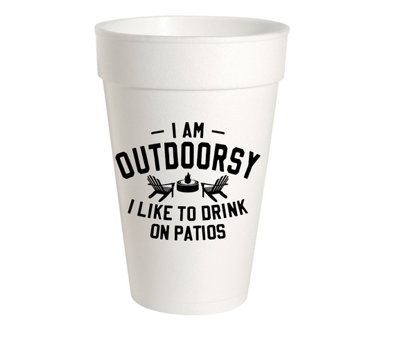 I'm Outdoorsy - 16oz Styrofoam Cups