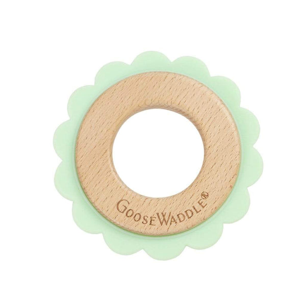 Lion Silicone and Wood Teether