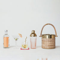 Glass Cocktail Shaker w/ Stainless Steel Top