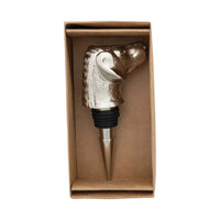 Cast Aluminum Dog Head Bottle