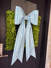 The Bleu Rêverie Stripe Bow