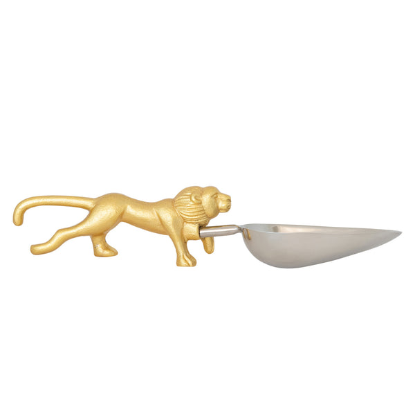 Stainless Steel Scoop w Lion Shaped Handle