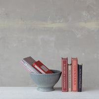 MDF & Linen Book Storage Boxes