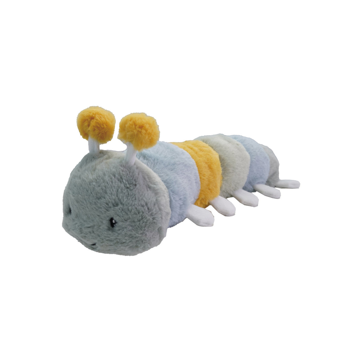 Plush Caterpillar, Blue, Green & Mustard