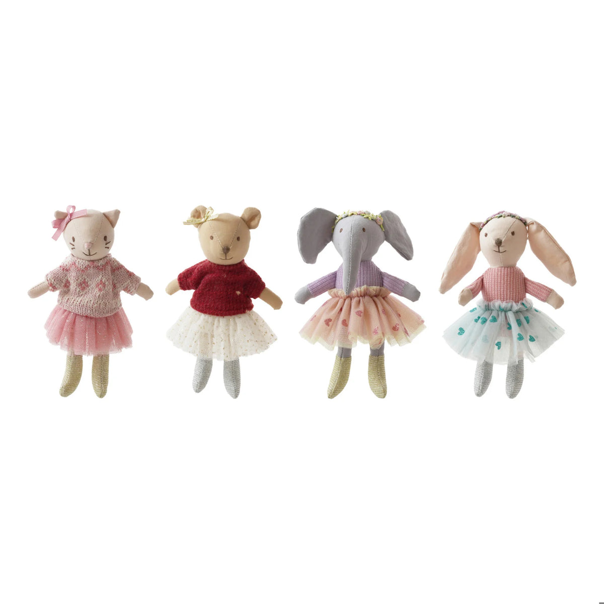 Little Animal Plush Cotton Stuffed Lovies