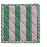 Woven Cotton Striped Pot Holder