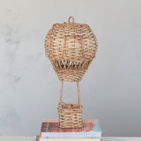 Hand-Woven Rattan Hot Air Balloon