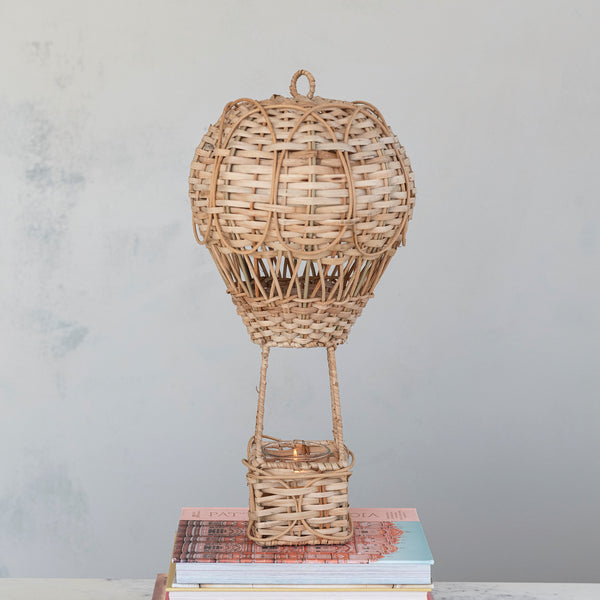 Hand-Woven Rattan Hot Air Balloon