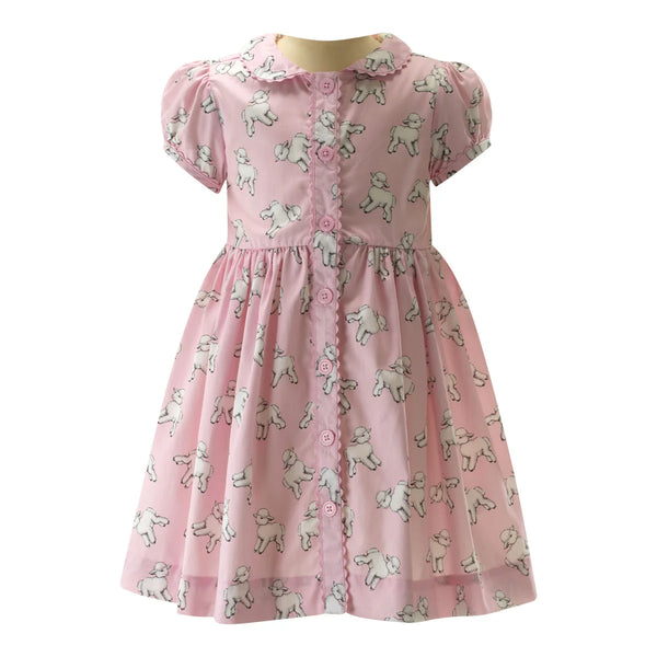 Lamb Button Front Dress