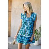Sleeveless Flower Print Dress