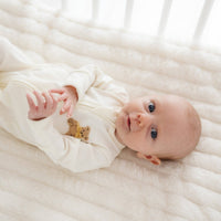 Bear Hugs Zip Footie - Ivory
