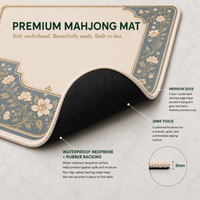 Sunday in the Garden — Chinoiserie Mahjong Mat - PREORDER