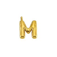 Puffy Gold Letter Pendant