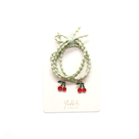 Hair Elastic Bracelet - Cherries