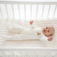 Bear Hugs Zip Footie - Ivory