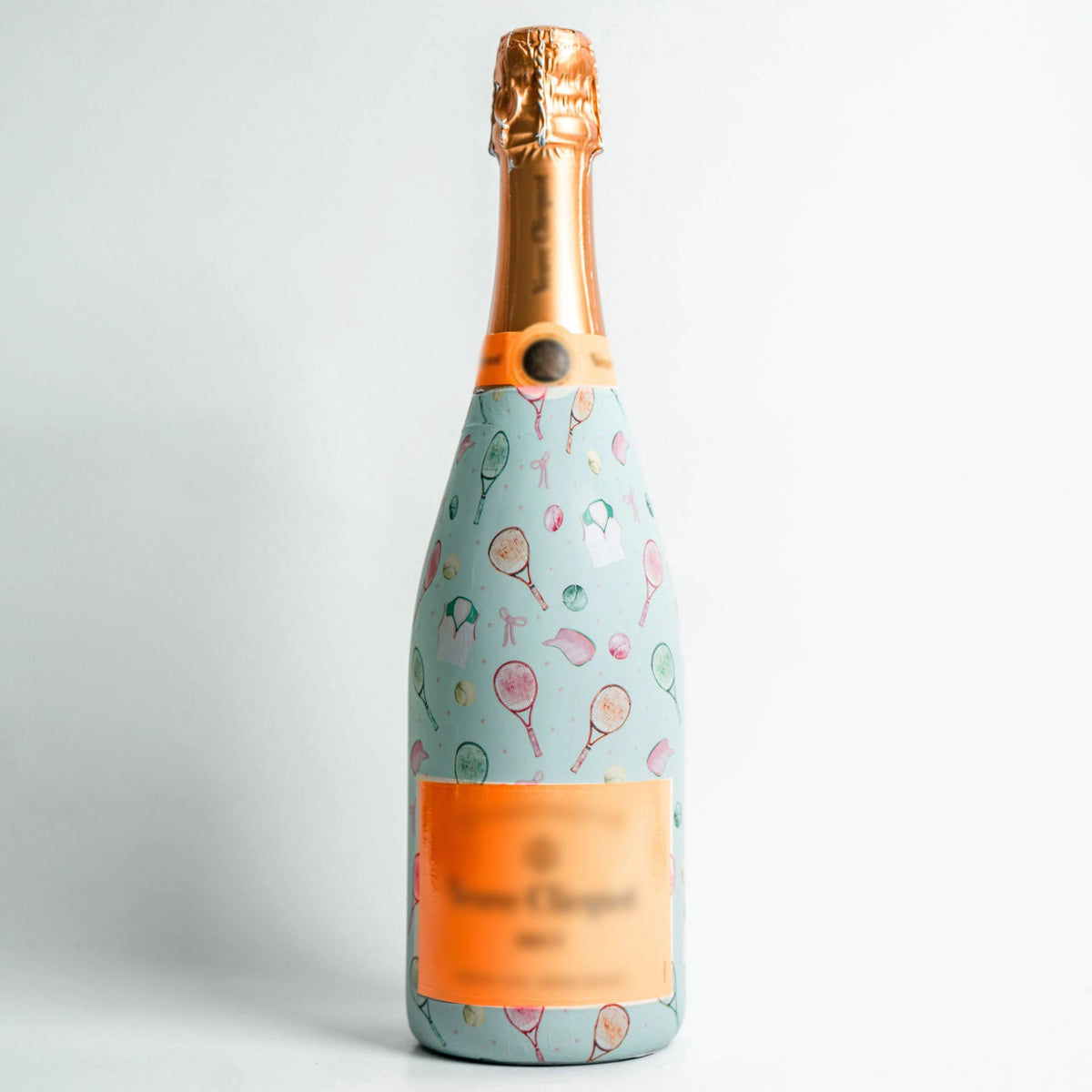 Racquets & Ribbons Champagne Bottle Wrap