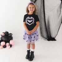 Sequin Bat Halloween Tutu Skirt - Kids Clothing