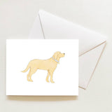 Golden Pup Sleeved Note Card