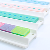 MAHJONG RACKS | Premium Acrylic | 4 Racks + 4 Pushers: Tortoiseshell