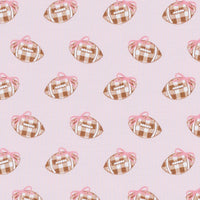 Tiny Tailgater Print Footie - Pink