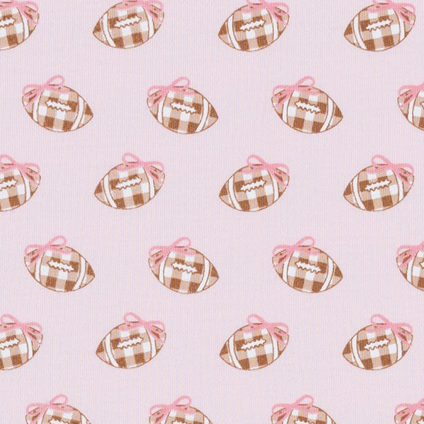 Tiny Tailgater Print Footie - Pink