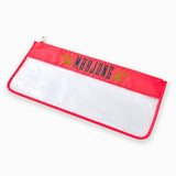 Hot Coral Pagoda Mahjong Bag