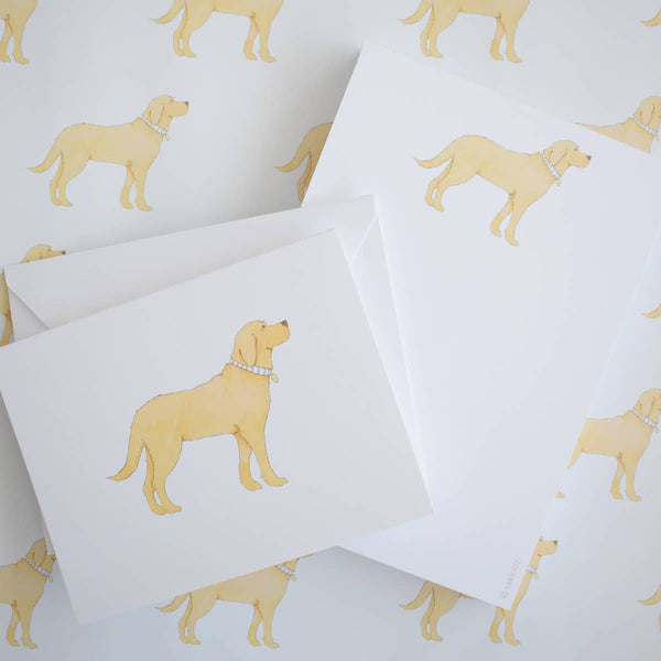 Golden Pup Sleeved Note Card