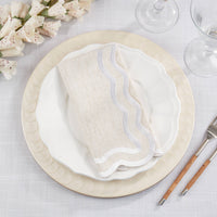 Scalloped Edge Cloth Napkin