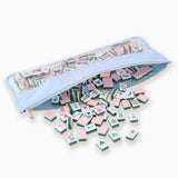 Light Blue Bamboo Mahjong Bag