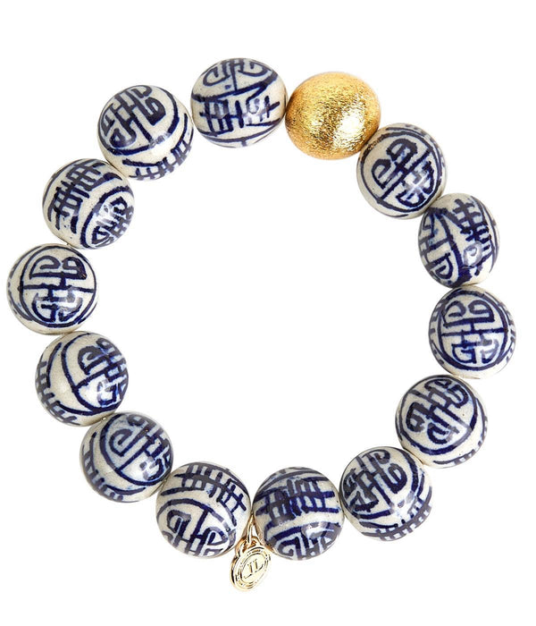 Georgia Chinoiserie Beaded Bracelet