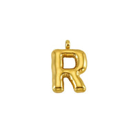 Puffy Gold Letter Pendant
