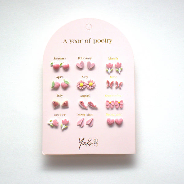 Stainless Steel Earrings for Kids - A Year of Pink Poetry