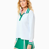 Scuba Light Easy Rugby Sweatshirt Super White/Greenbrier/Bubblegum